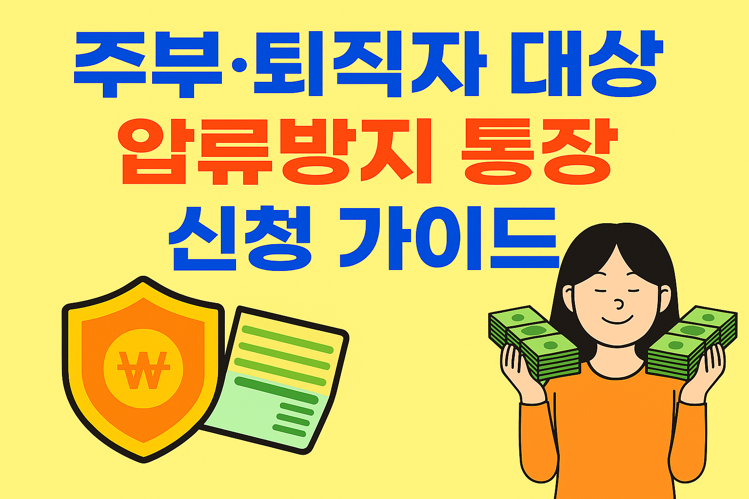 압류방지 통장 신청 가이드 썸네일 이미지