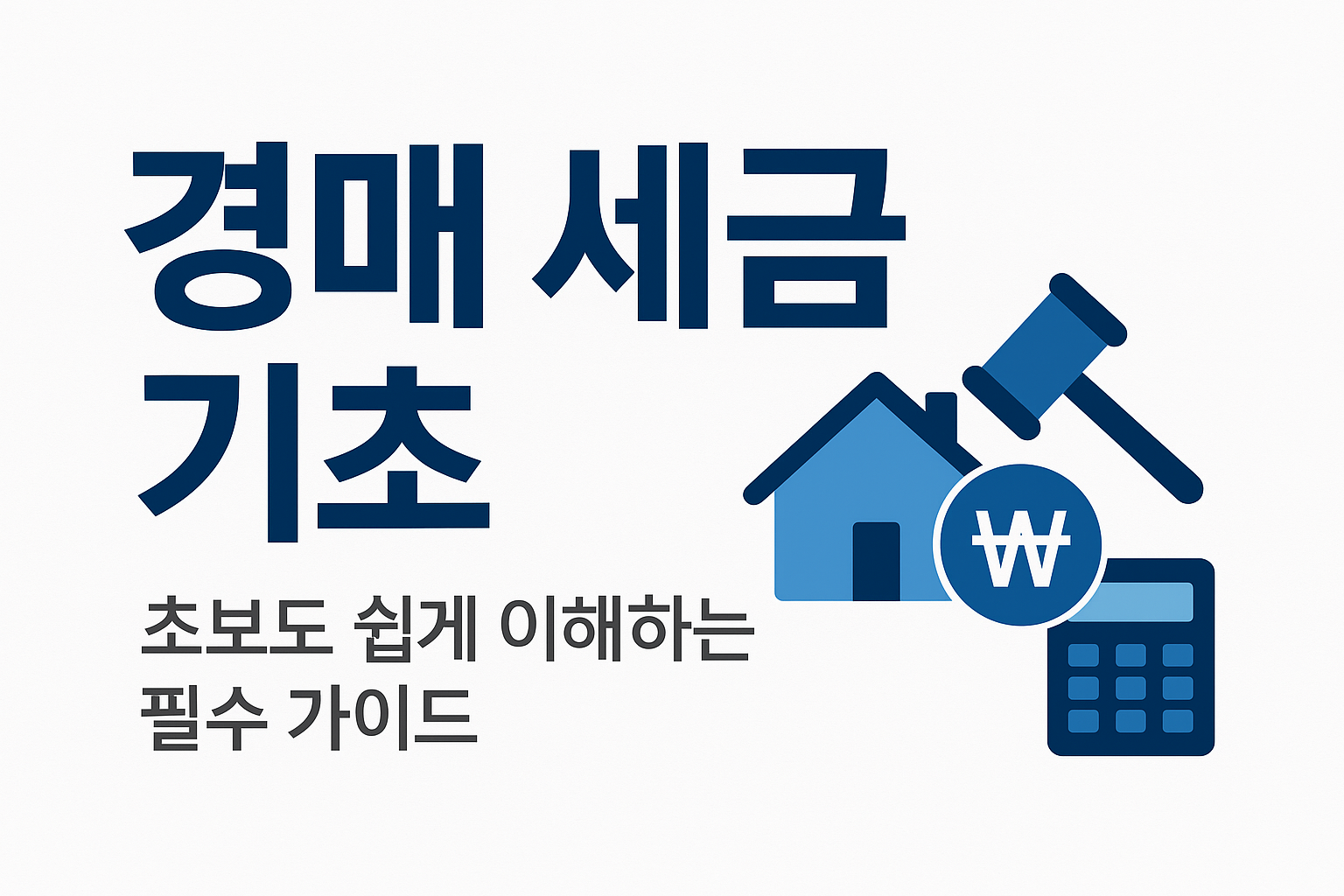 알아야 하는 부동산 세금