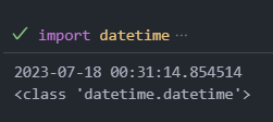 datetime module import