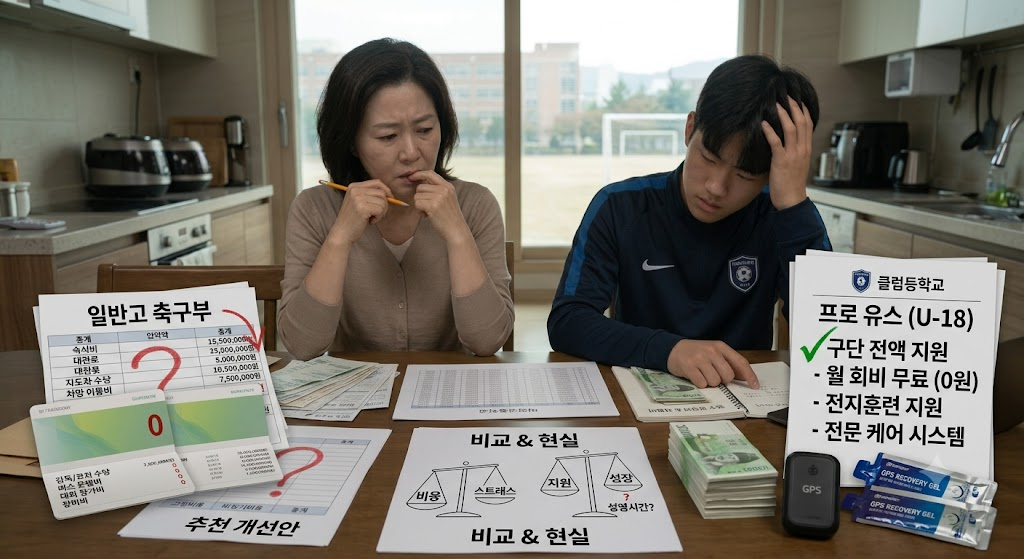고등학교 축구부 현실 (회비 격차, 인프라, 개선 방향)
