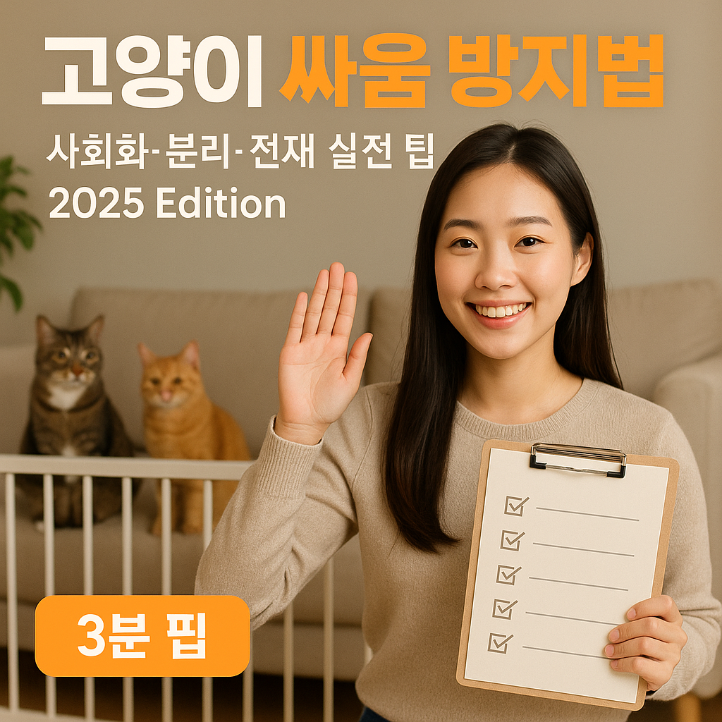 고양이 싸움 방지법 2025 Edition – 사회화·분리·중재 실전 팁
