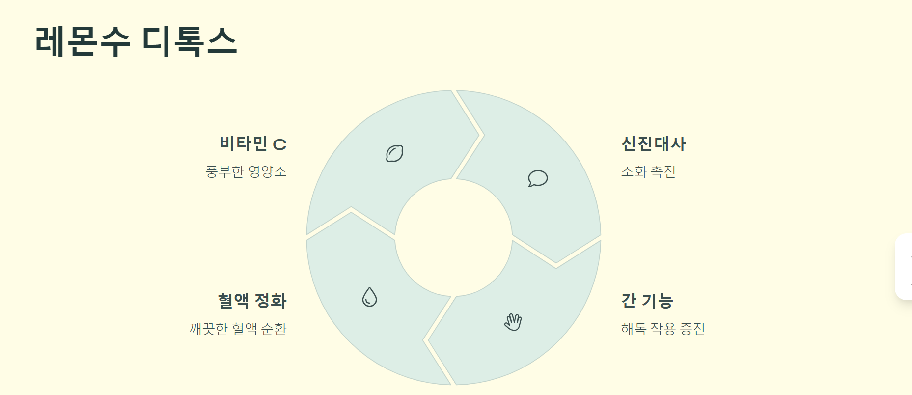 간단한 레몬수로 디톡스
