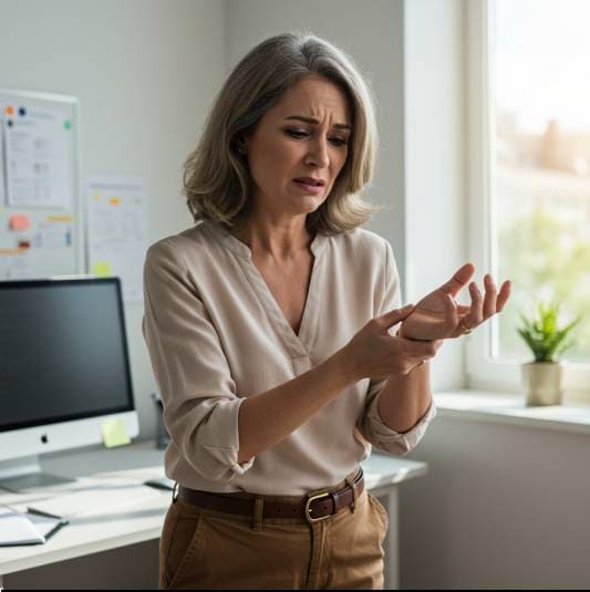 손목터널증후군 초기 증상, 손 저림