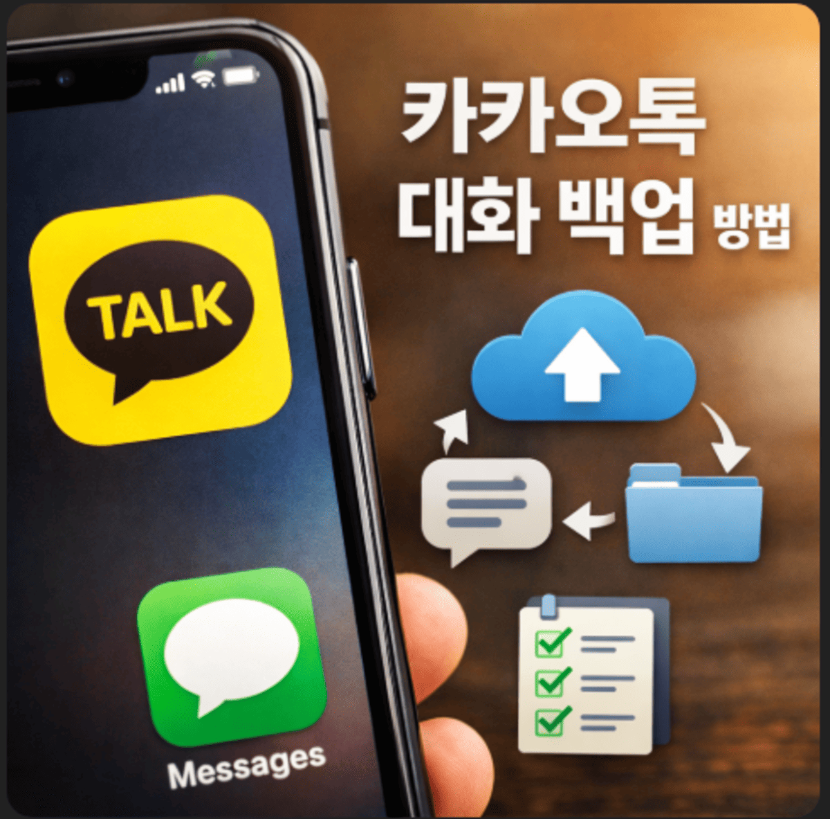 카카오톡 대화 백업 방법