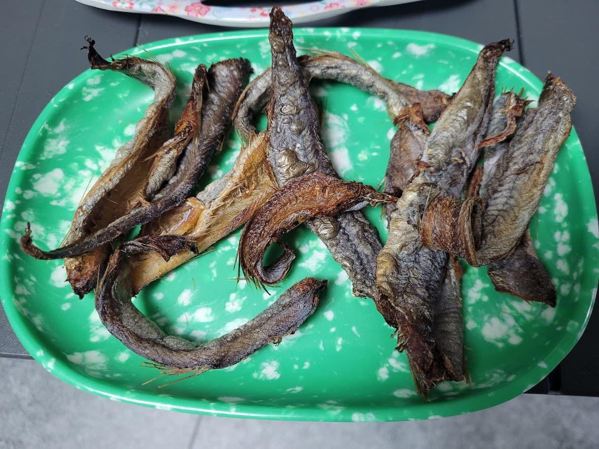 과하게 구워졌던 예전 실패 사례 노가리