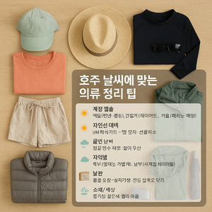 2025년 호주 날씨별 옷차림 정리 꿀팁 👕