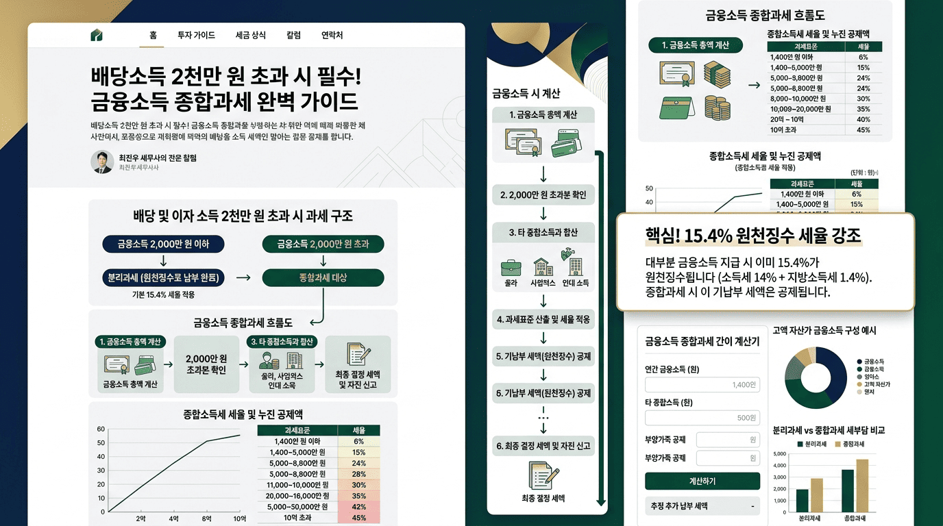 2026년 연봉+배당 1.3억이면 종합소득세 얼마나 나올까? 홈택스 종소세 신고 + 미국주식 외국납부세액 신고 방법 총정리