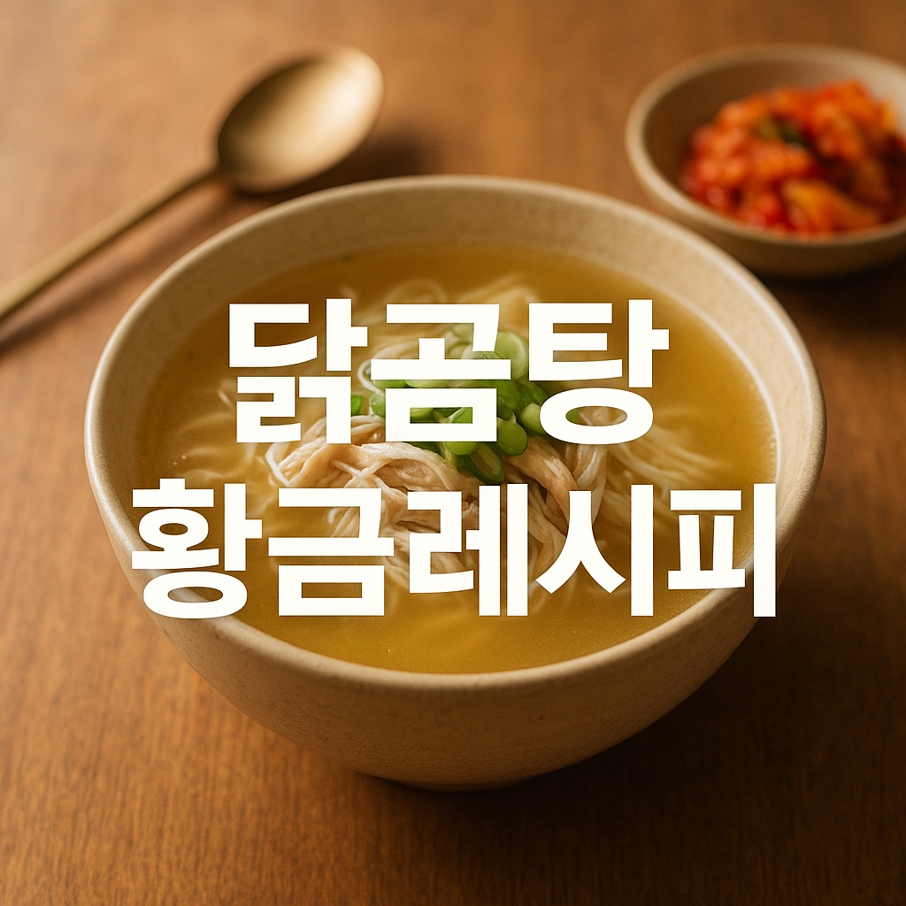 닭곰탕 황금레시피