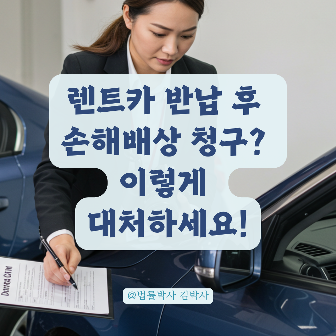 렌트료 미납·차량 파손·과태료까지, 임대차량 만기 후 분쟁 시 손해배상 청구 방법.