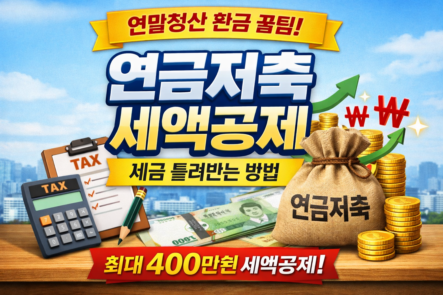 연금저축 세액공제로 절세 + 노후 준비