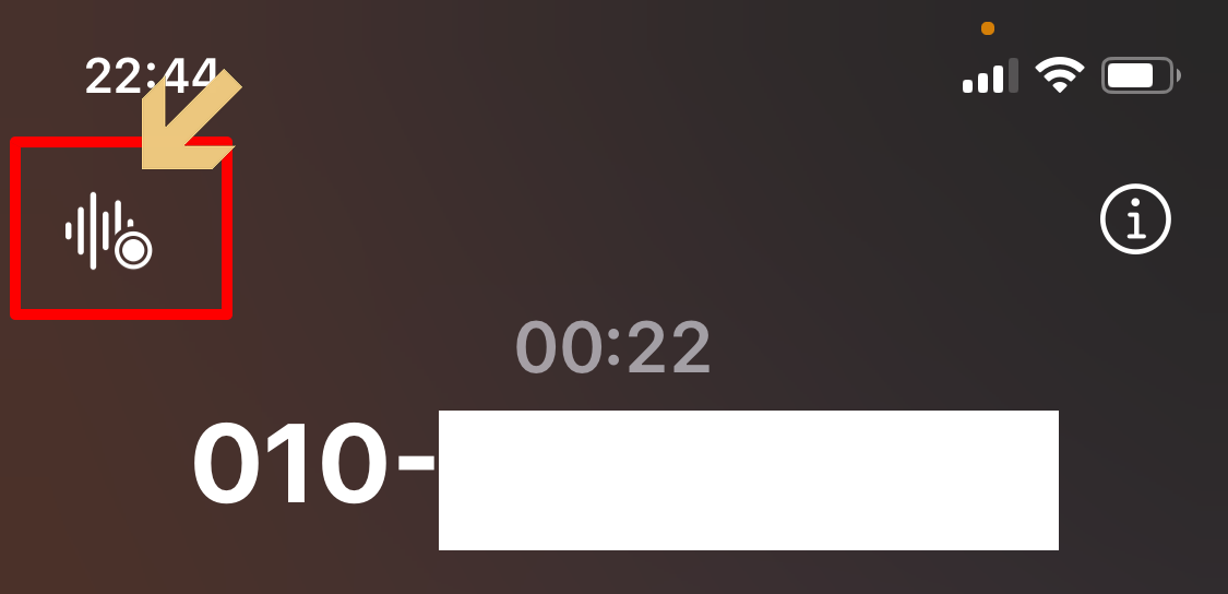 파동 모양의 녹음 아이콘