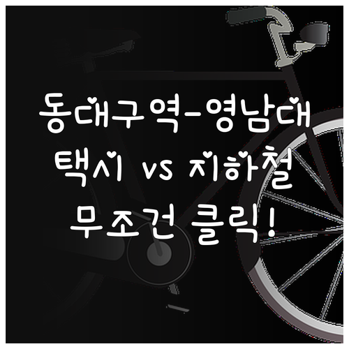 동대구역에서 영남대 천마아트센터 지하..