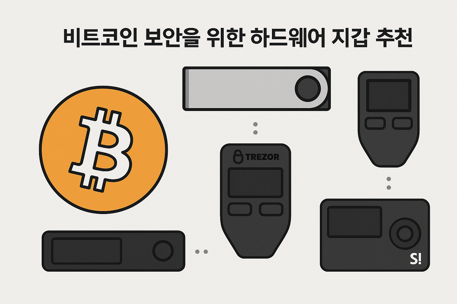 비트코인 보안 하드웨어 지갑 추천