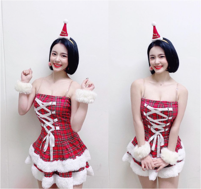 산타복장을 한 이다혜