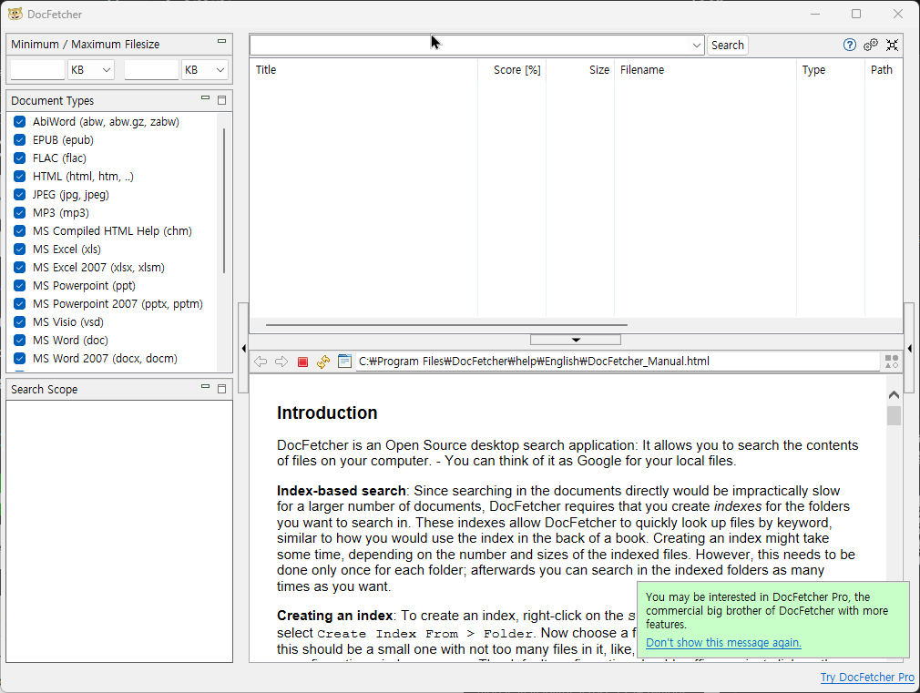 파일 내용 검색 끝판왕 DocFetcher: 내 PC를 구글처럼 검색하는 법
