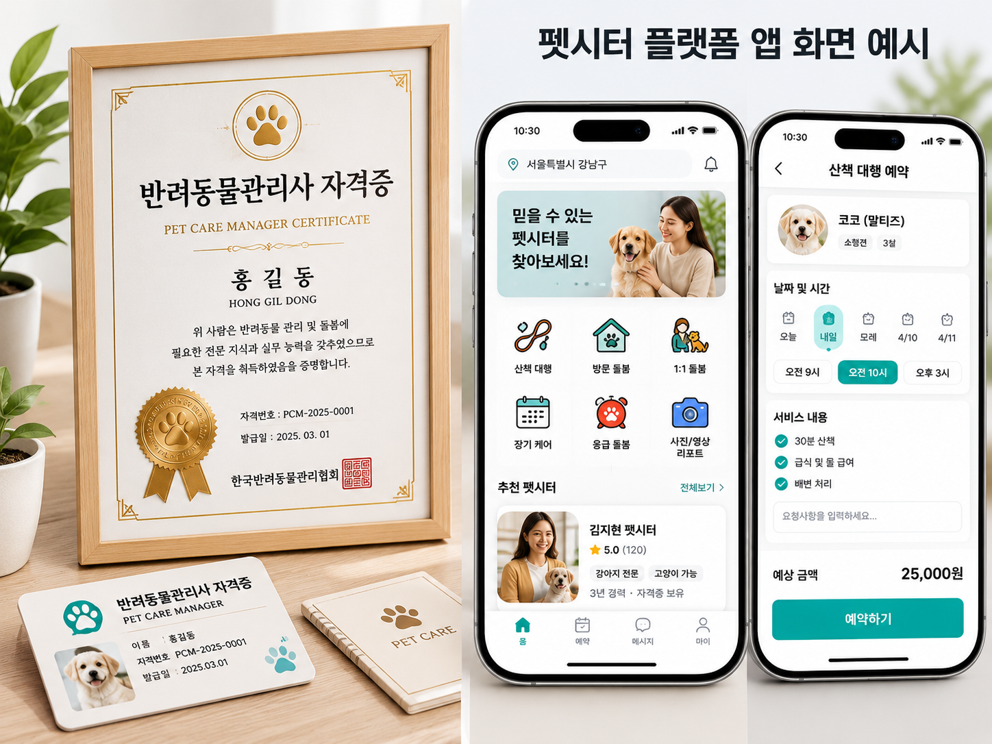 반려동물관리사 자격증 취득 방법 및 펫시터 플랫폼 등록 방법