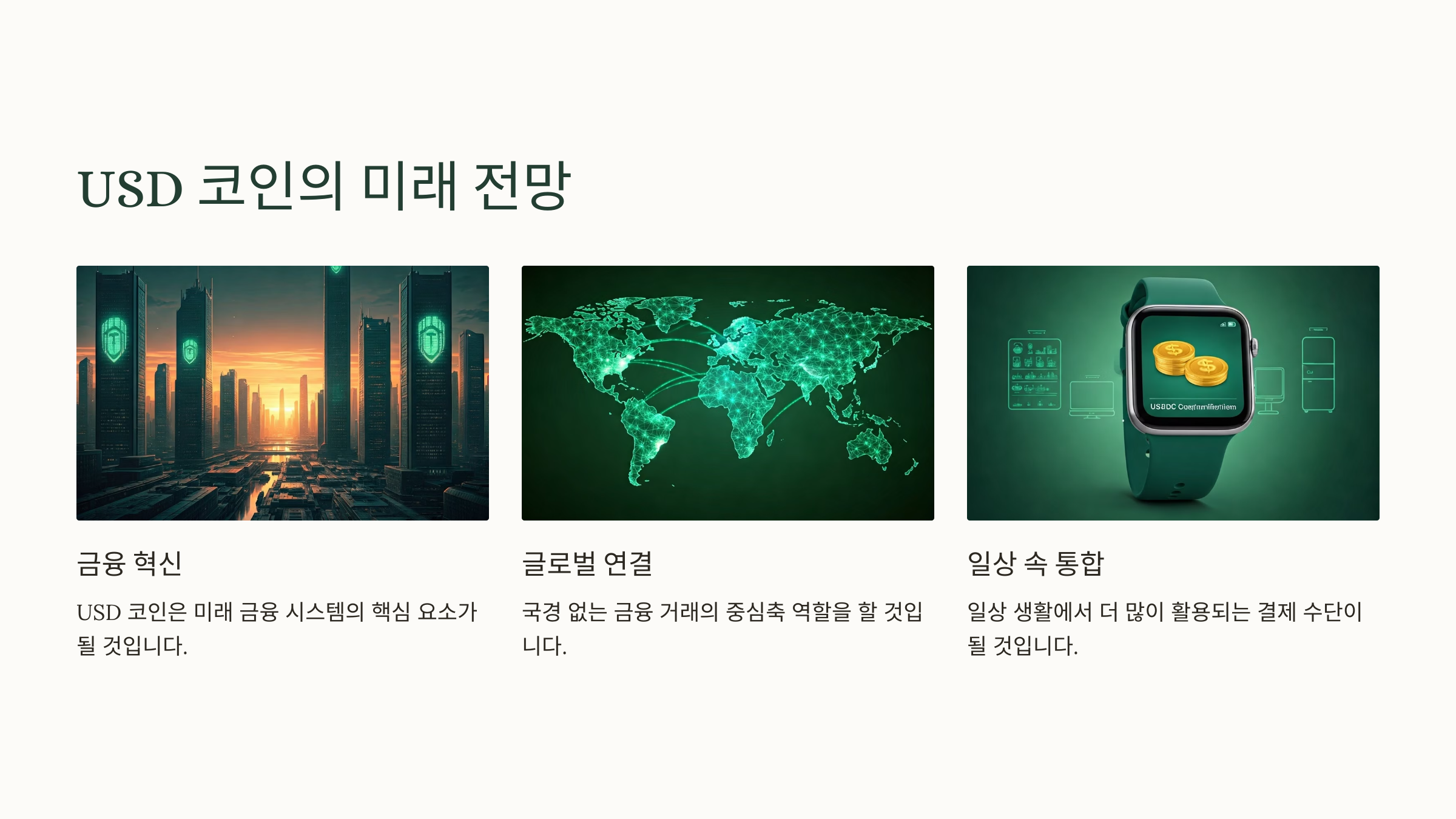 USD 코인의 미래 전망