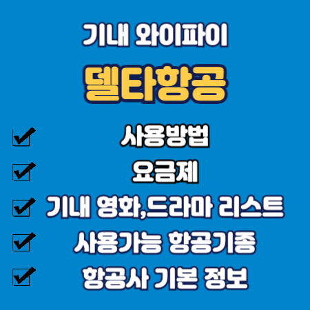 델타항공 기내 와이파이