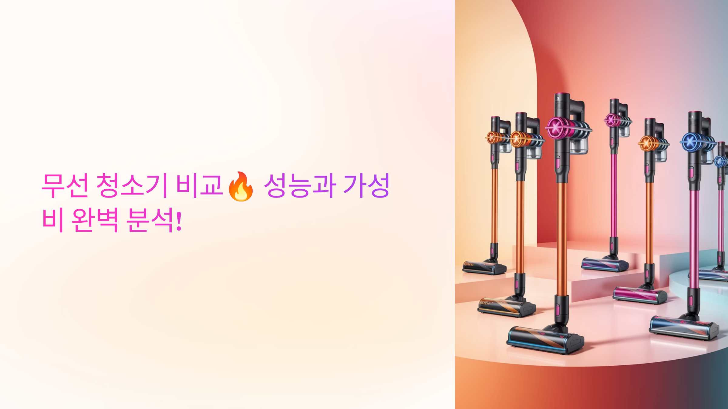 무선 청소기 비교🔥 성능과 가성비 완벽 분석!