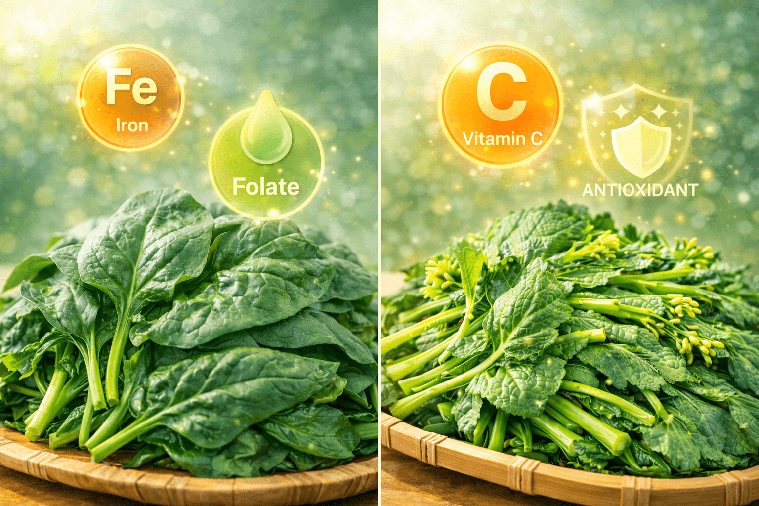 영양 비교: 비타민과 미네랄 차이