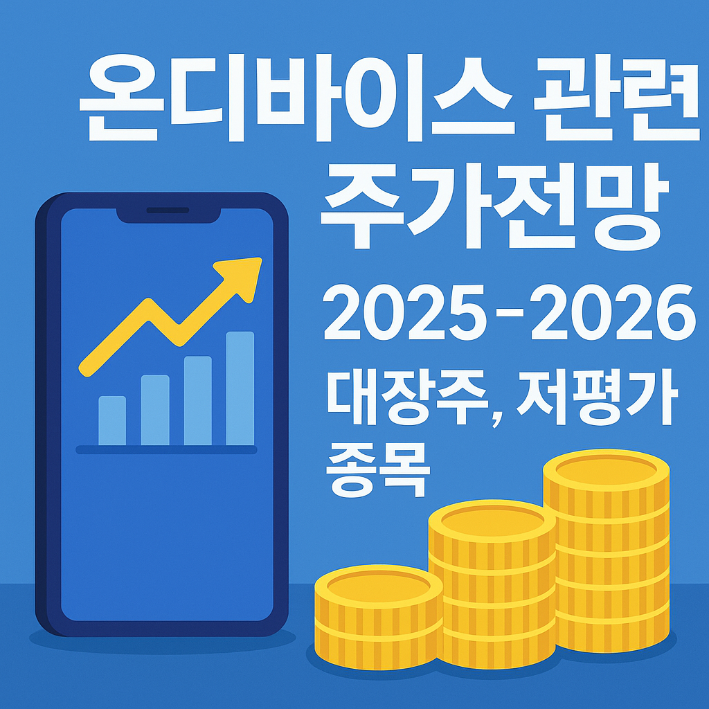 온디바이스 관련주 2025~2026 주가전망 및 대장주, 저평가 종목 분석