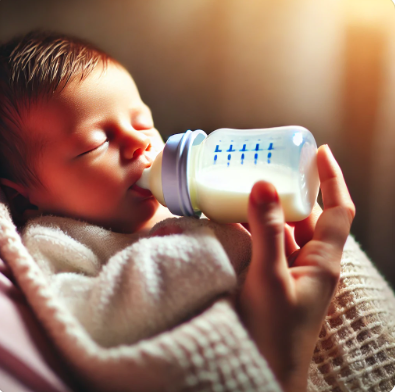 분유 먹고 있는 아이 관련 사진
