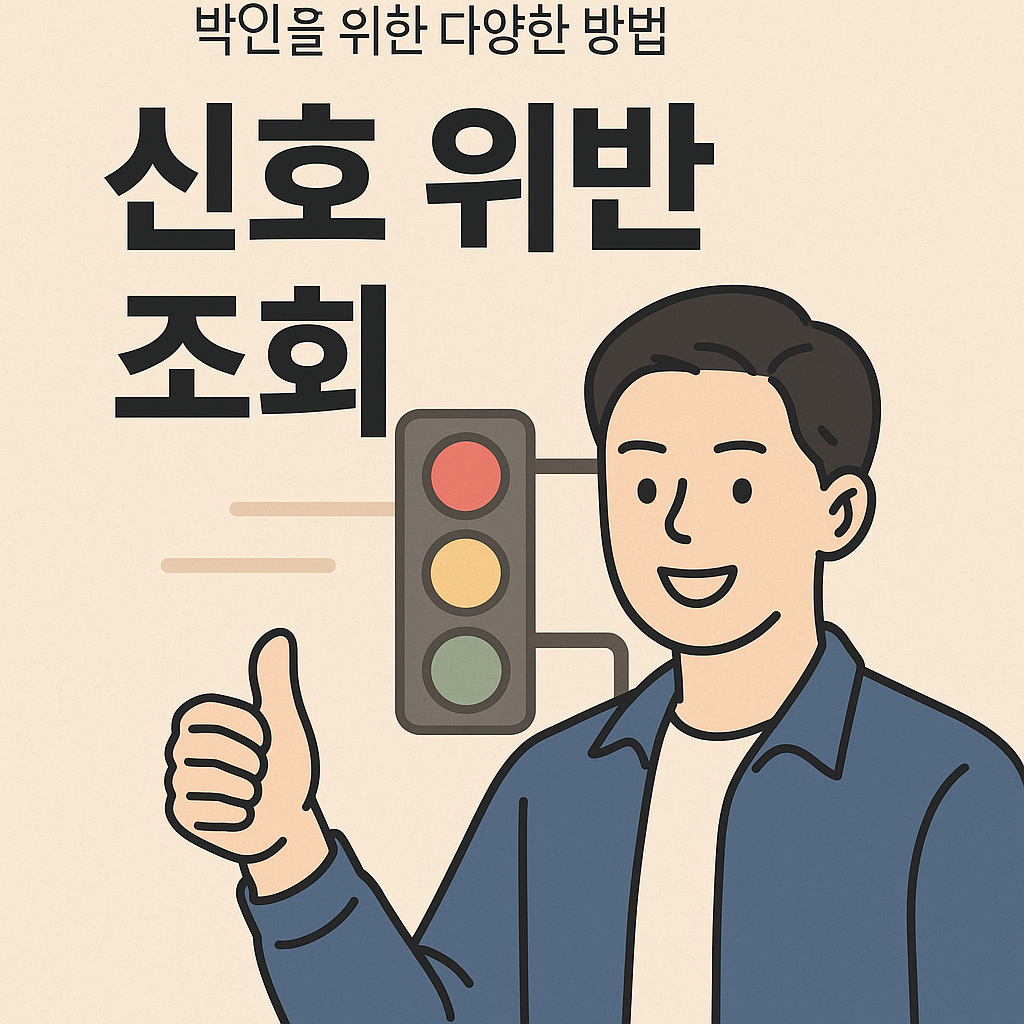 신호 위반 조회