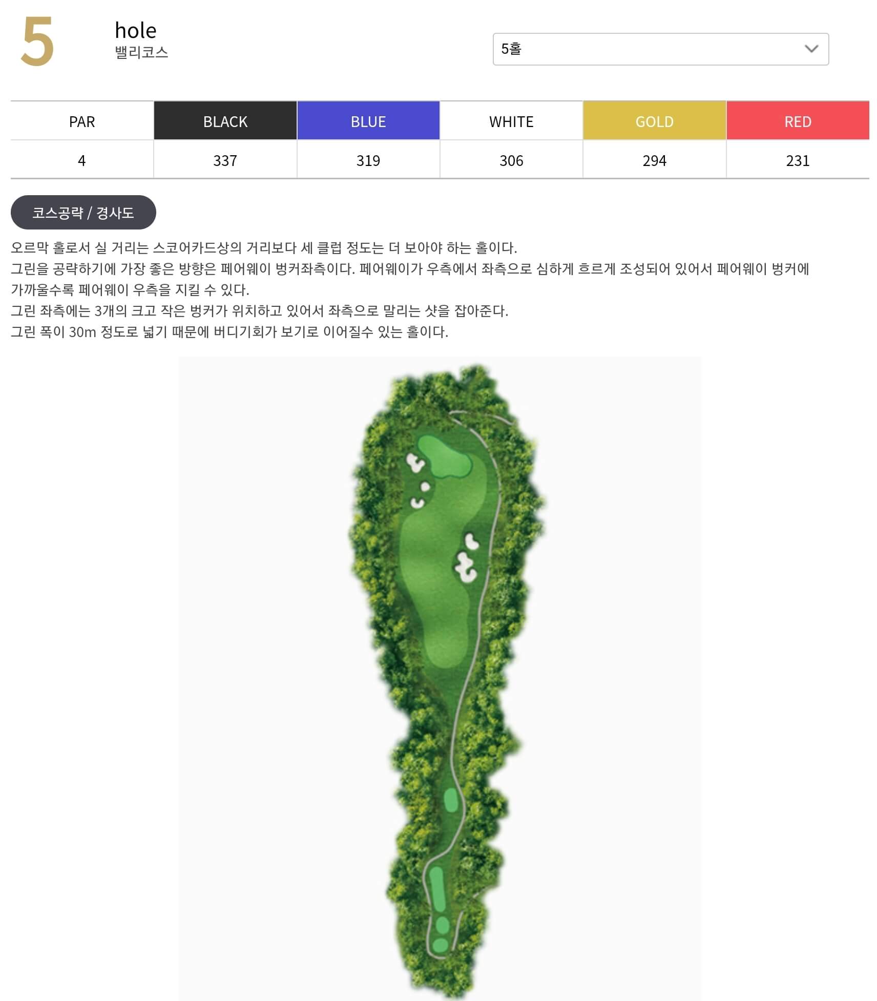 세현 컨트리클럽 밸리코스 5