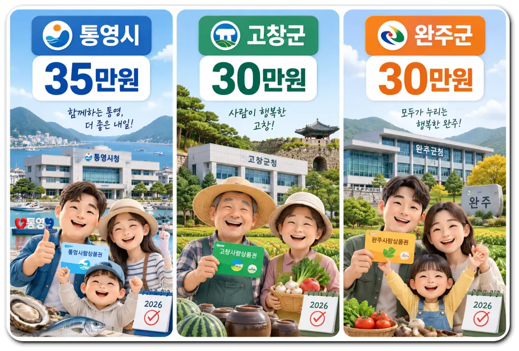 통영-고창-완주-지역사랑상품권-안내