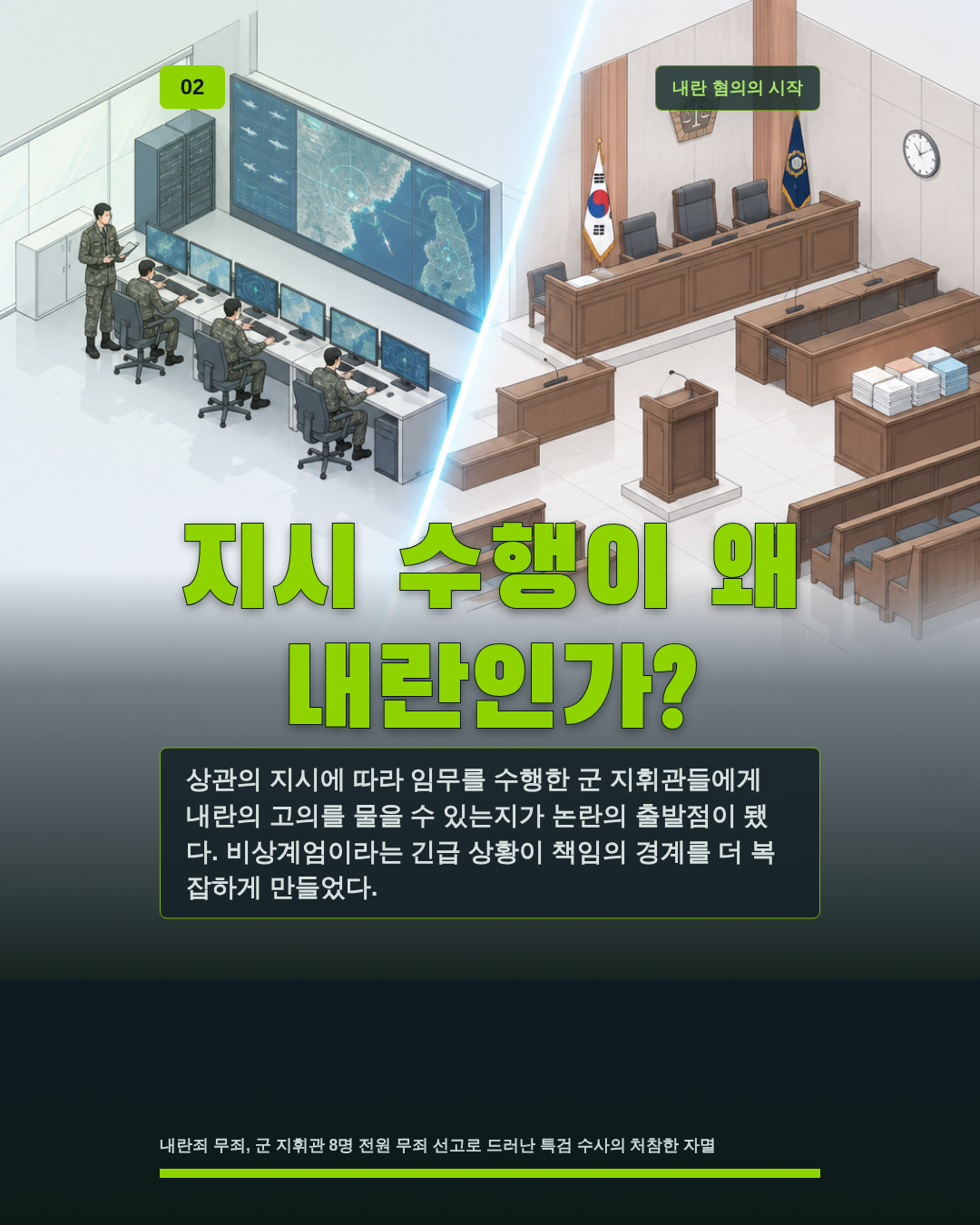 지시 수행이 왜 내란인가?