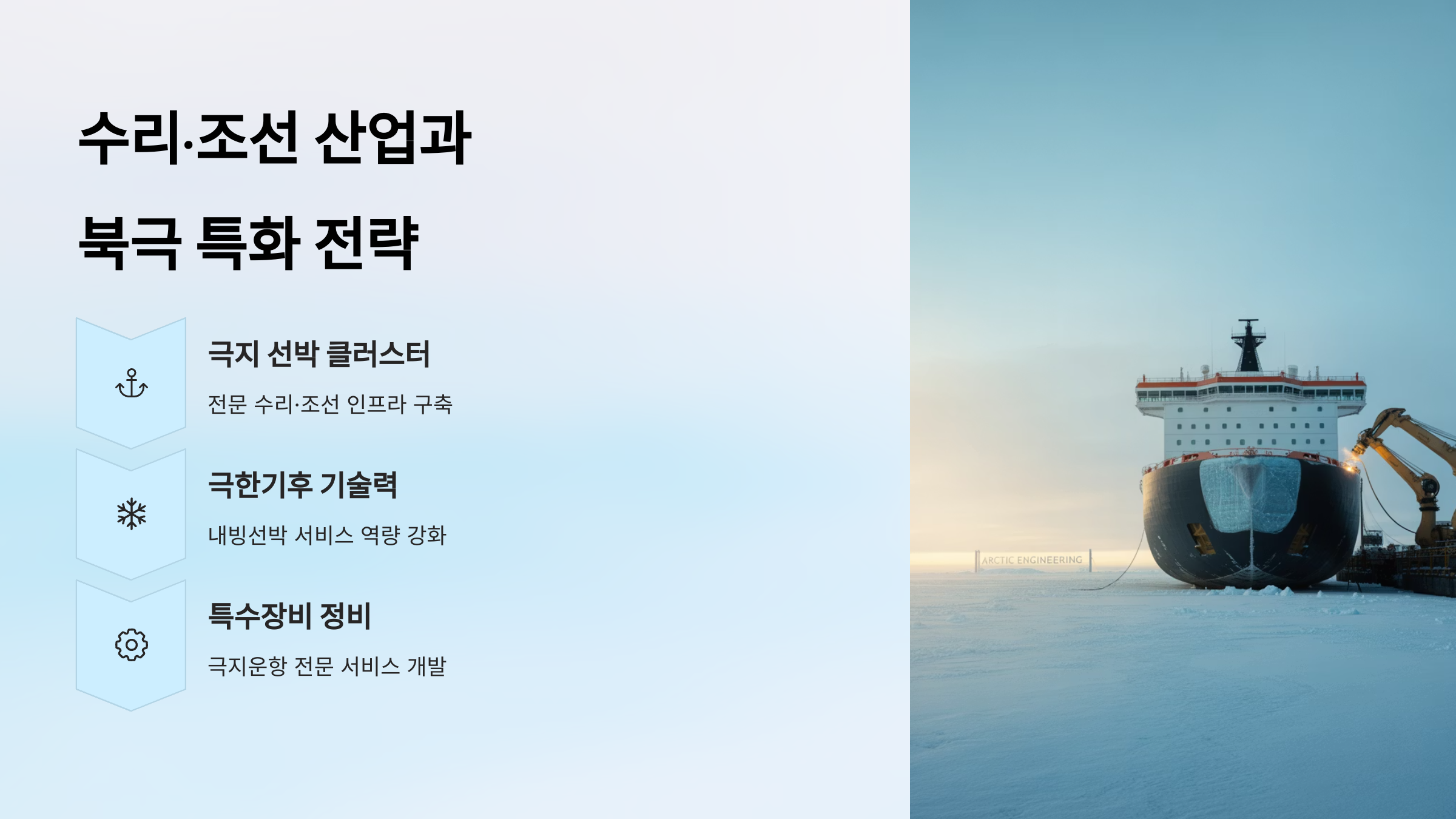 수리·조선 산업과 북극 특화 전략