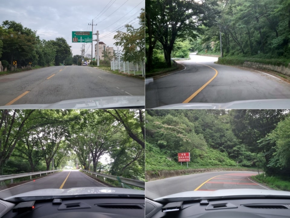 트랙스 크로스오버로 주행한 주요 구간을 모았습니다.