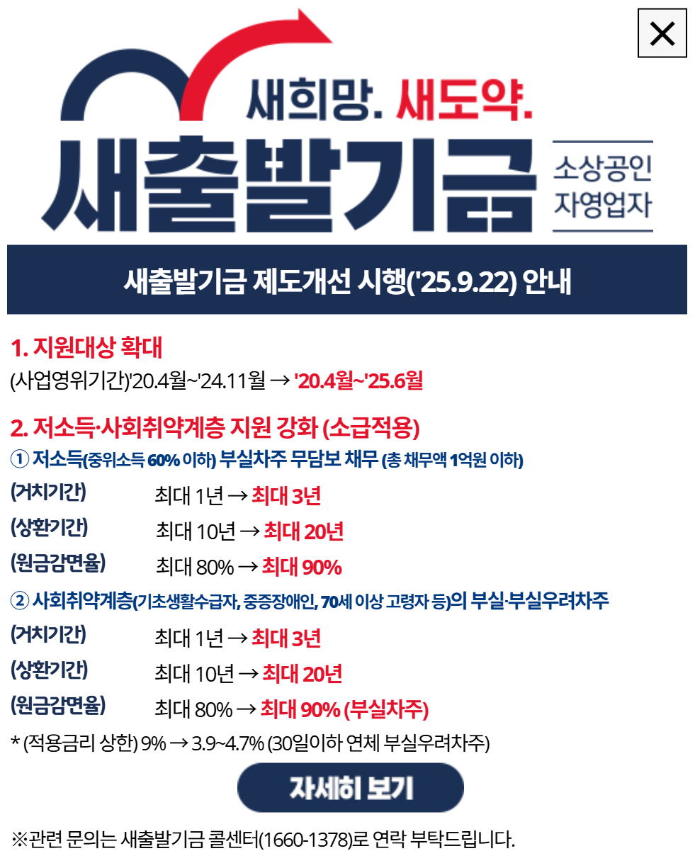 새출발기금 지원 대상 - 사진