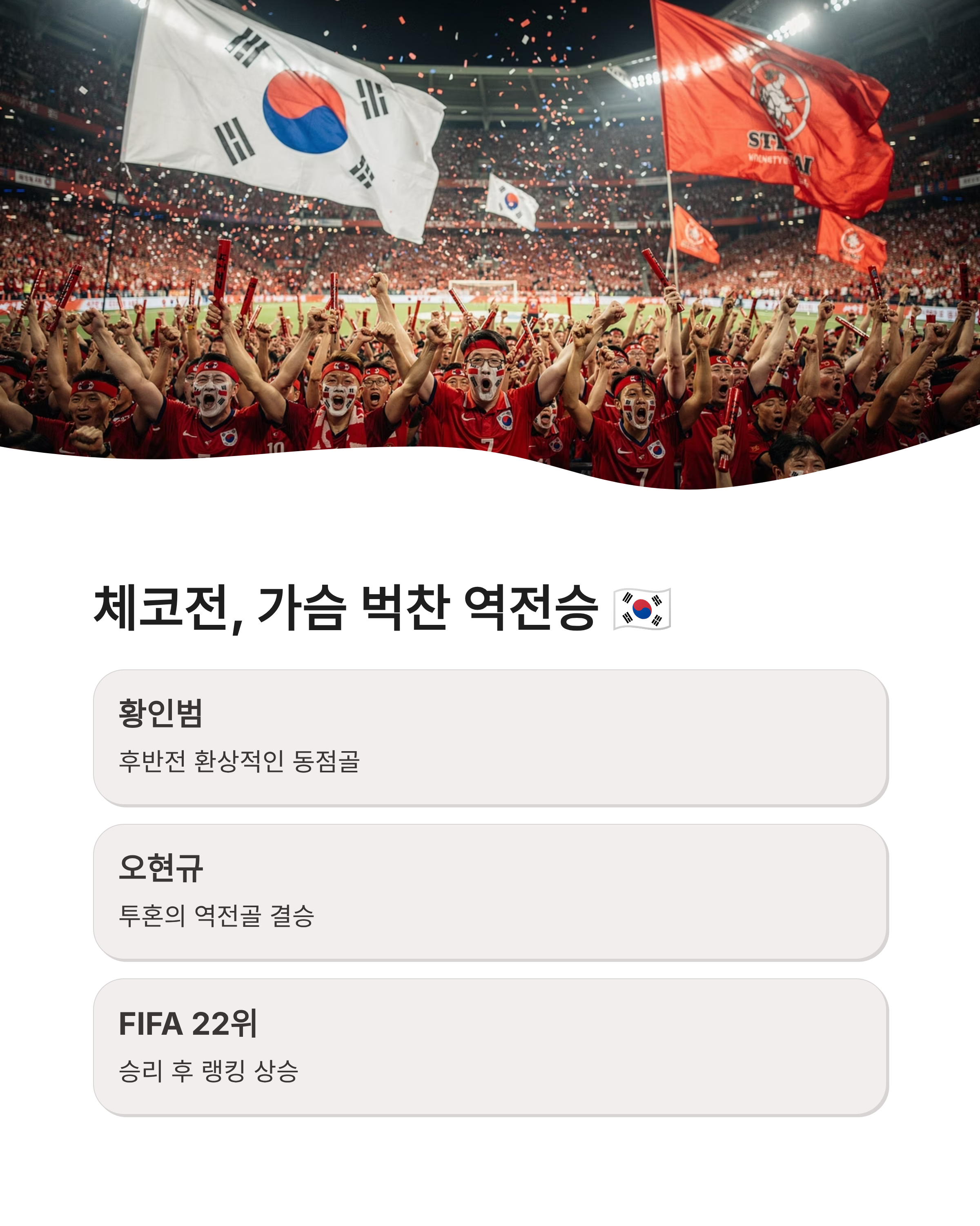월드컵 한국 축구일정 확인하고 16강 신화의 여정을 함께하세요!