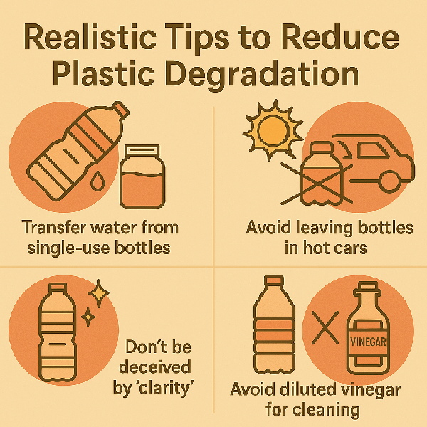 생활 속 꿀팁 – 플라스틱 열화를 줄이기 위한 현실적 실천법