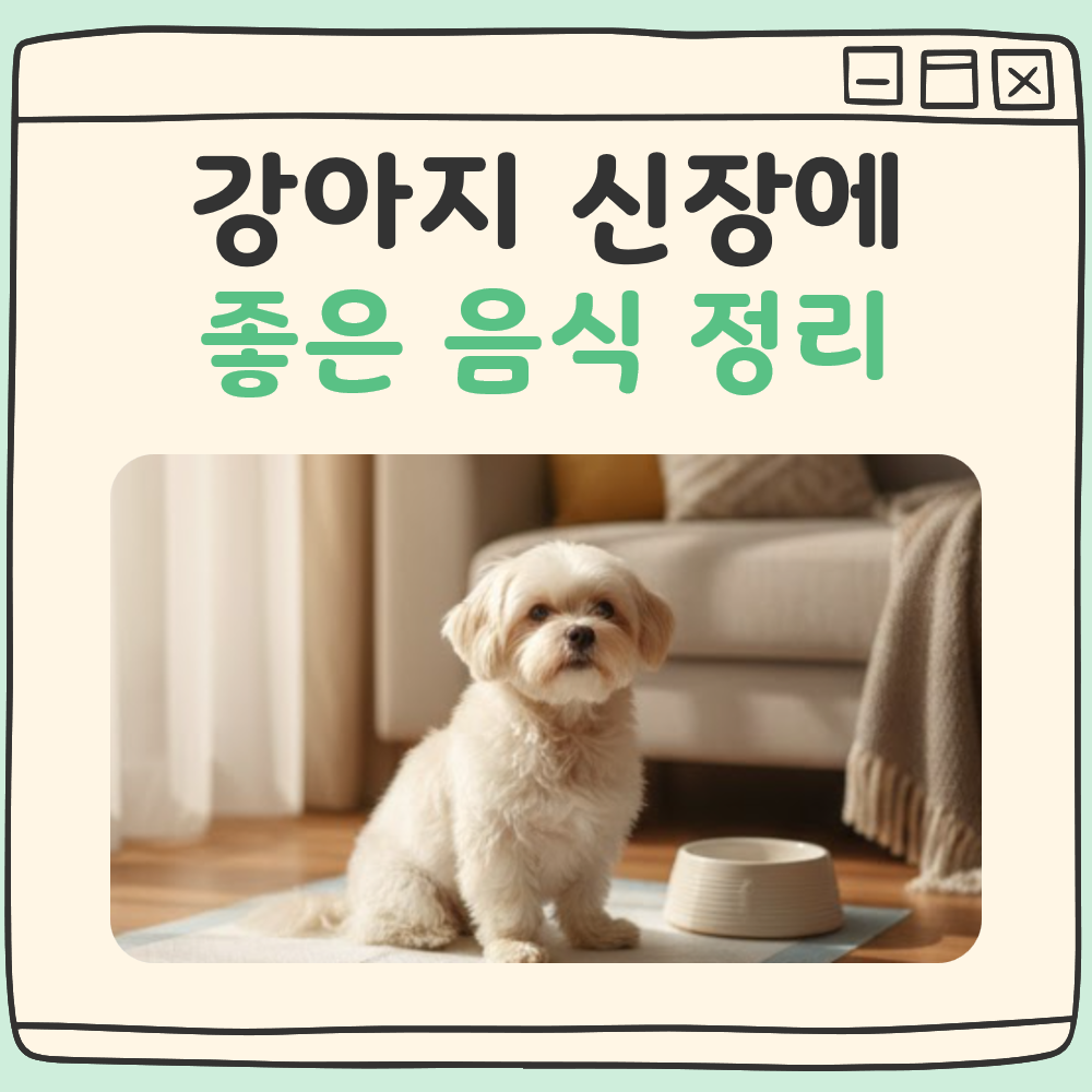 강아지 신장에 좋은 음식 대표 이미지