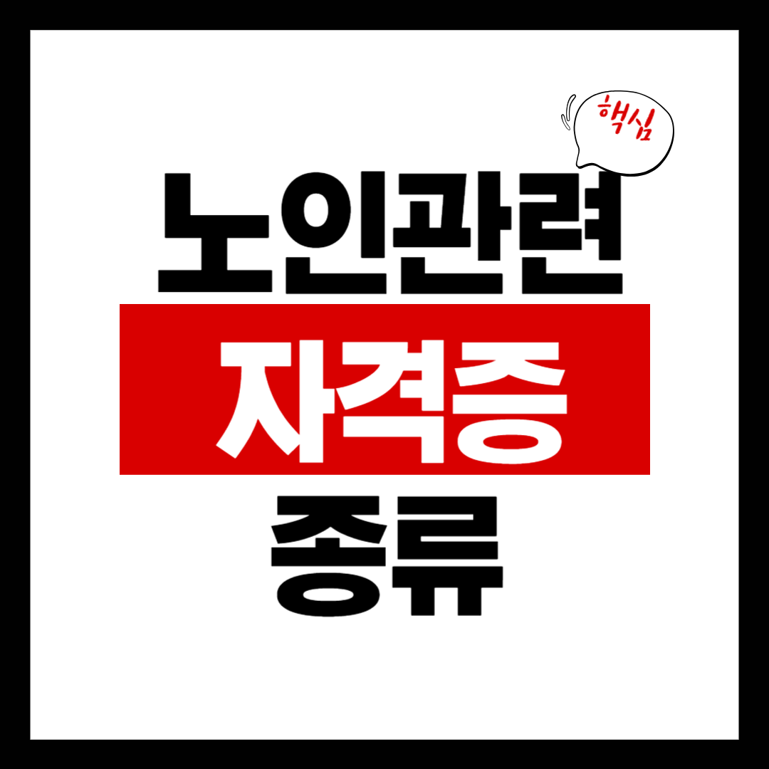 노인 관련 자격증 종류, 취득 시 고려할 점