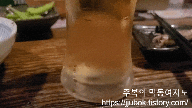이자카야-토리카와-크림-생맥주