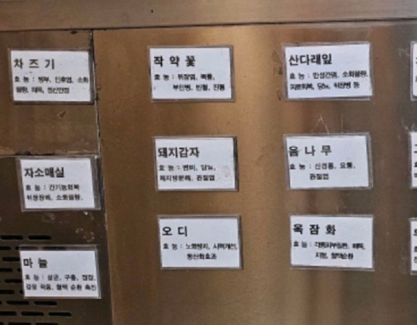 장아찌종류