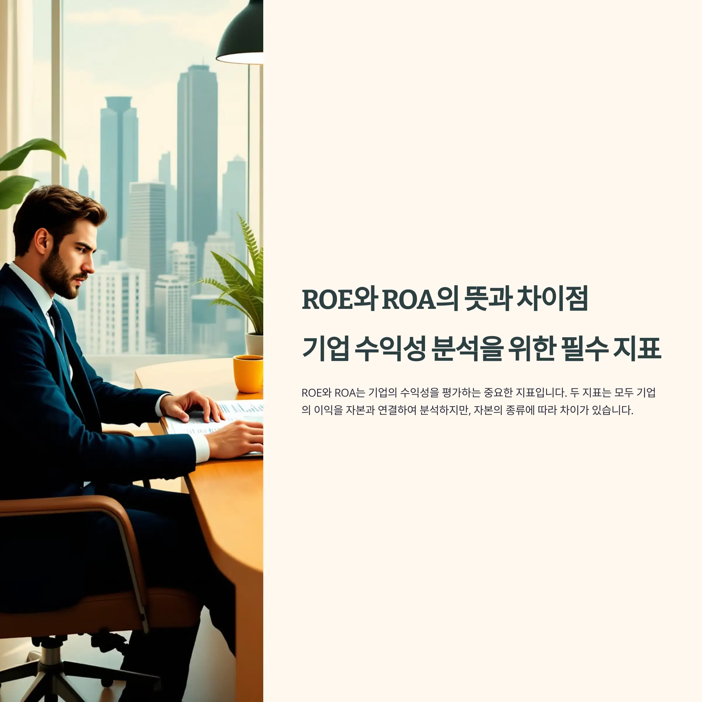 ROE, ROA 뜻과 차이점 : 기업 수익성 분석을 위한 필수 지표