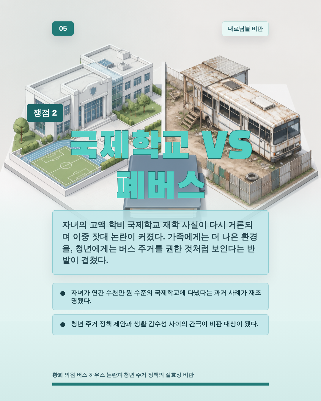 국제학교 VS 폐버스
