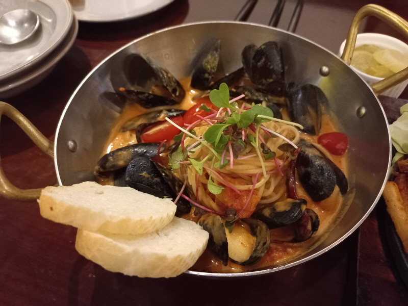 홍합 로제 파스타