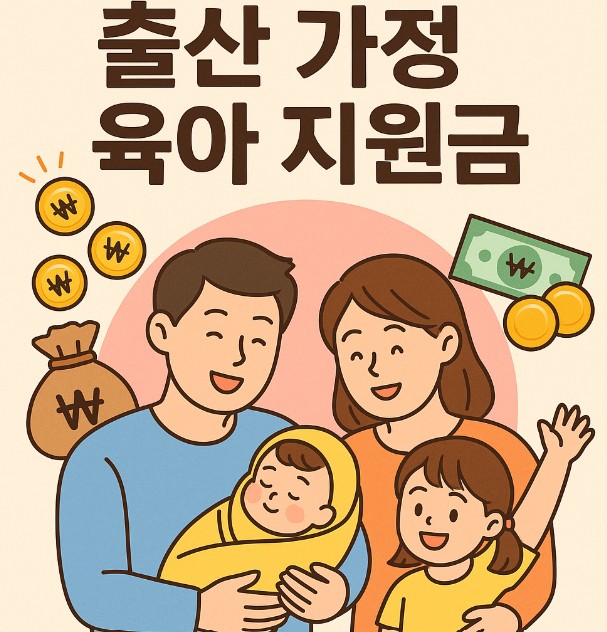 출산가정육아지원금 안내 사진