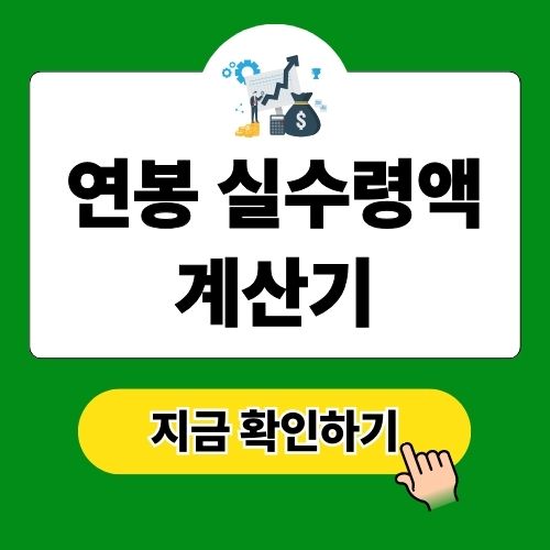 연봉 실수령액 계산기