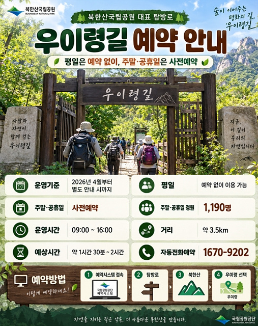 북한산 국립공원 예약 총정리