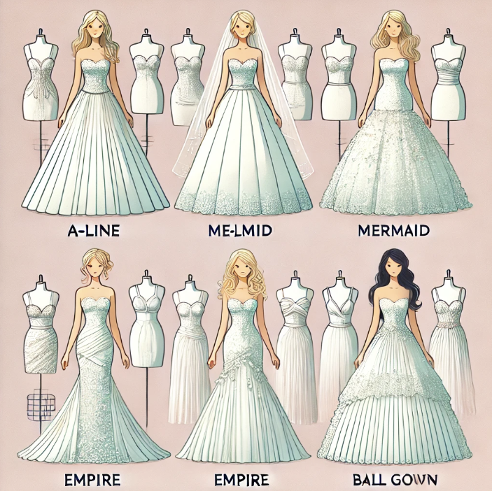 체형별 추천 웨딩드레스_일러스트