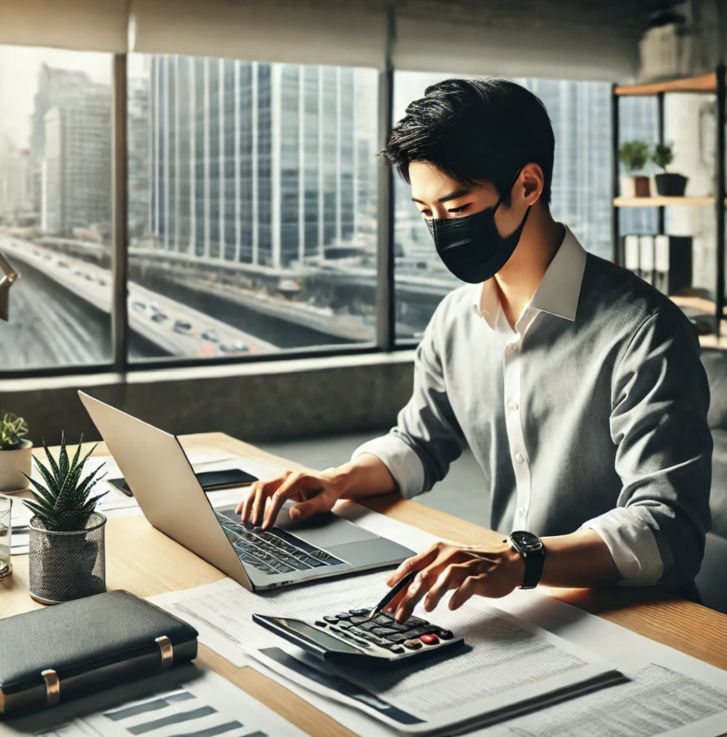 세금절약전략을 위한 직원의 업무모습