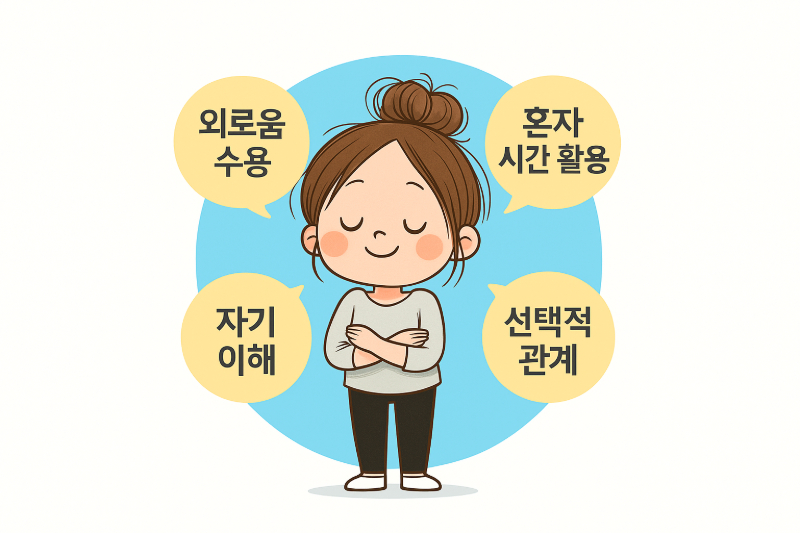 외로움을 받아들이고 자신만의 방식으로 살아가는 체크리스트