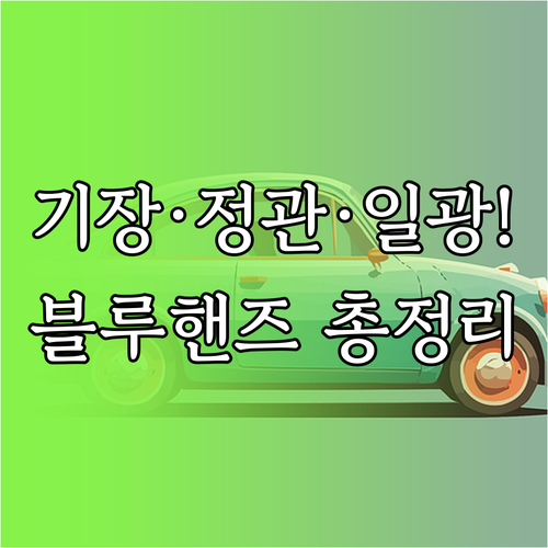 기장 정관 일광 블루핸즈 지점별 주소..