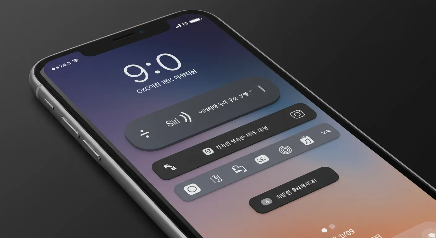 음성 및 위젯 자동화